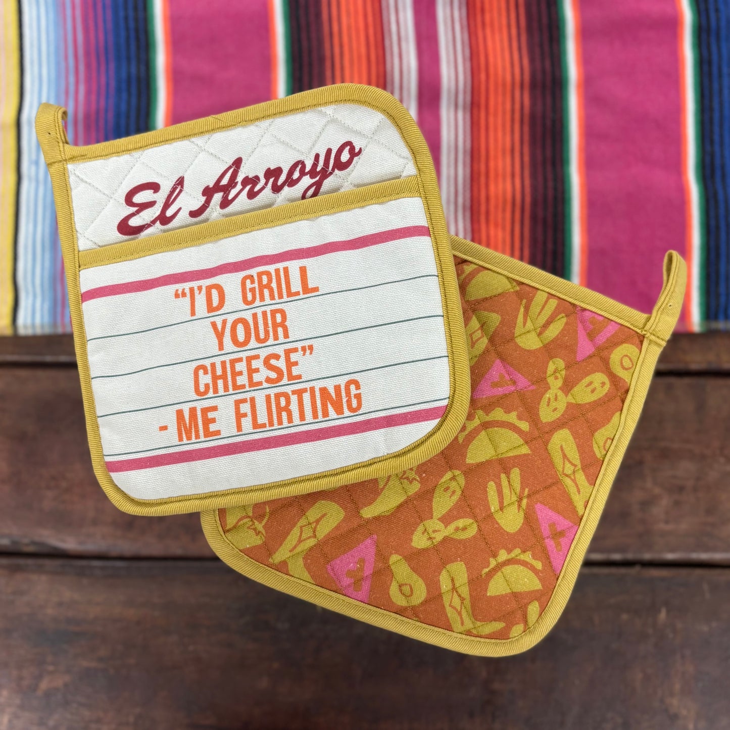 I'd Grill Your Cheese Pot Holder - El Arroyo