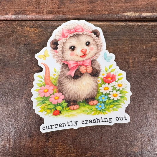 Crashing Out Sticker - Mugsby
