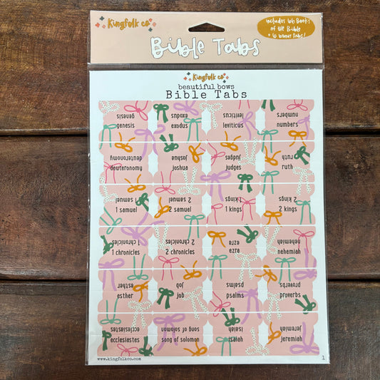Beautiful Bows Bible Tabs - Kingfolk Co.