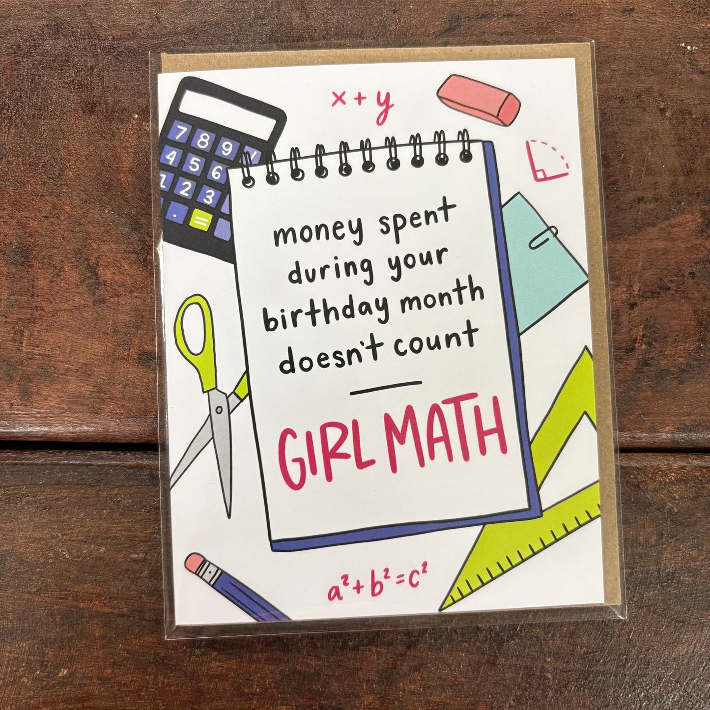 Girl Math Greeting Card - Brittany Paige