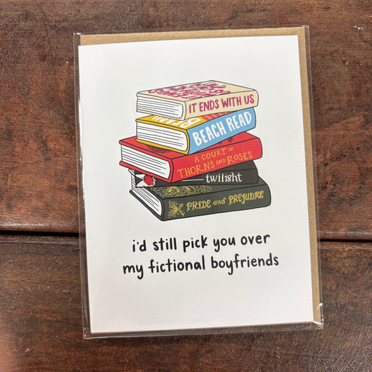 Fictional Boyfriends Greeting Card - Brittany Paige