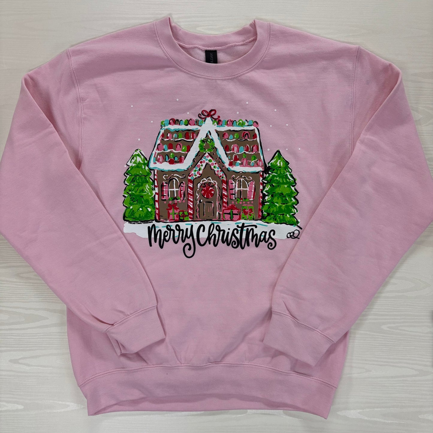 Callie's Gingerbread House Sweatshirt - Texas True