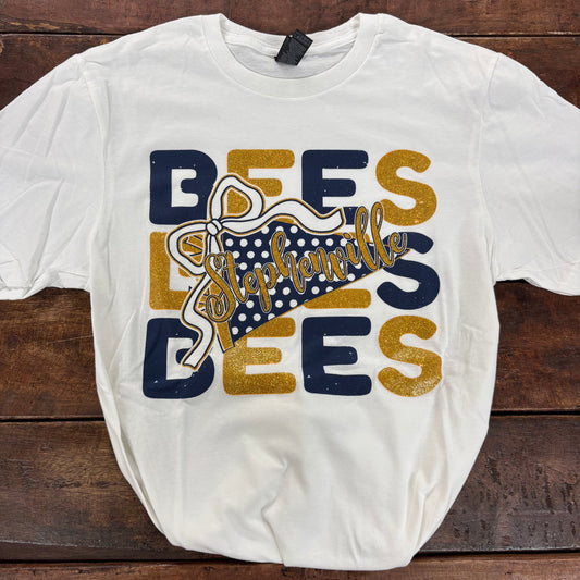 Bees Glitter Pennant Tee - STAT