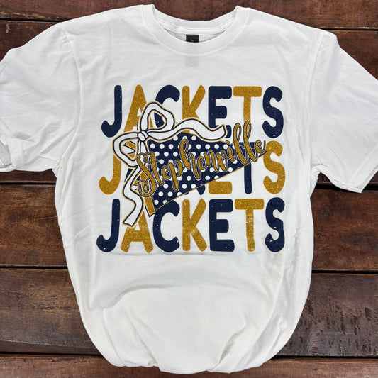 Jackets Glitter Pennant Tee - STAT