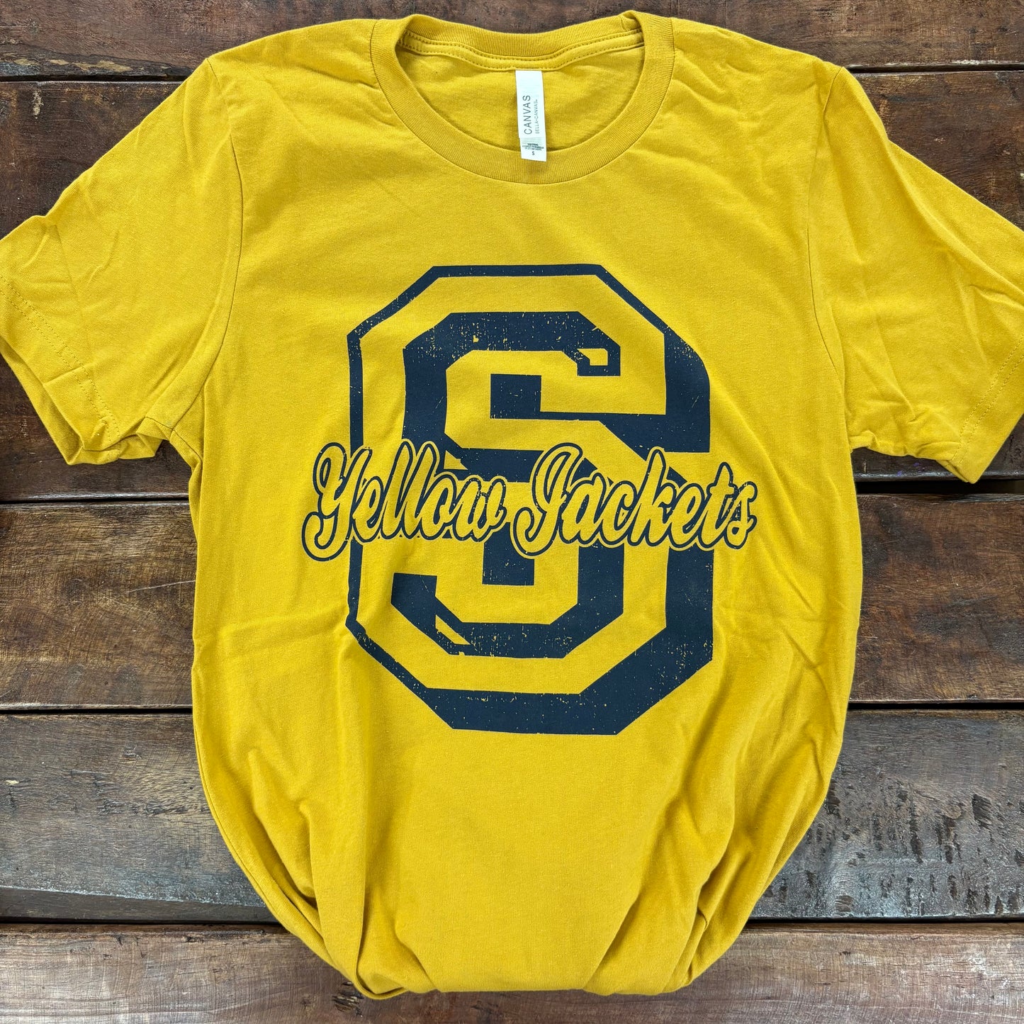 Retro S Mustard Tee - STAT