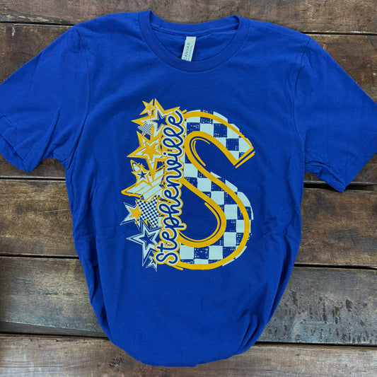 Checkered S Stars Tee - STAT