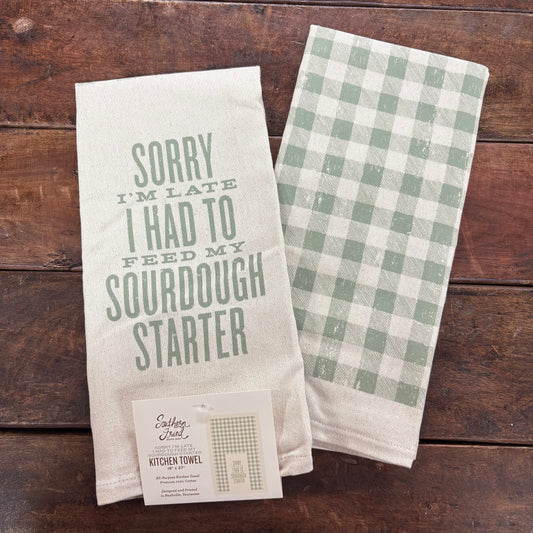 Sorry I'm Late Kitchen Towel - Southern Fried