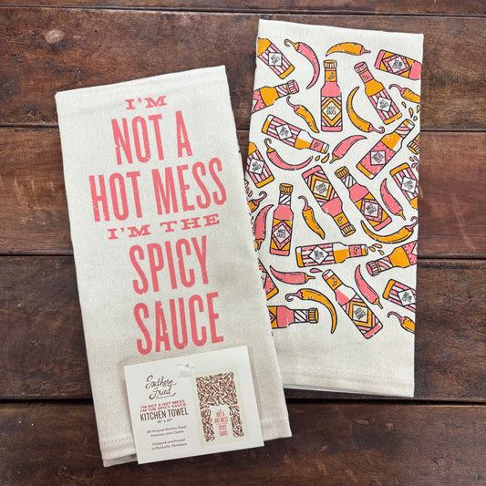 I'm Not A Hot Mess Kitchen Towel - Southern Fried