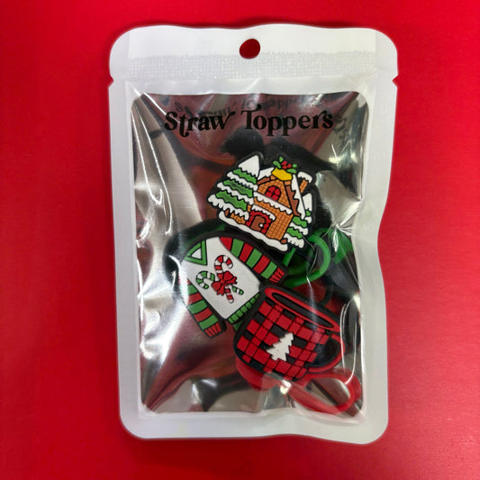 Christmas Straw Topper 3 Packs