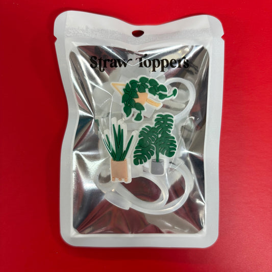 Plants Straw Toppers