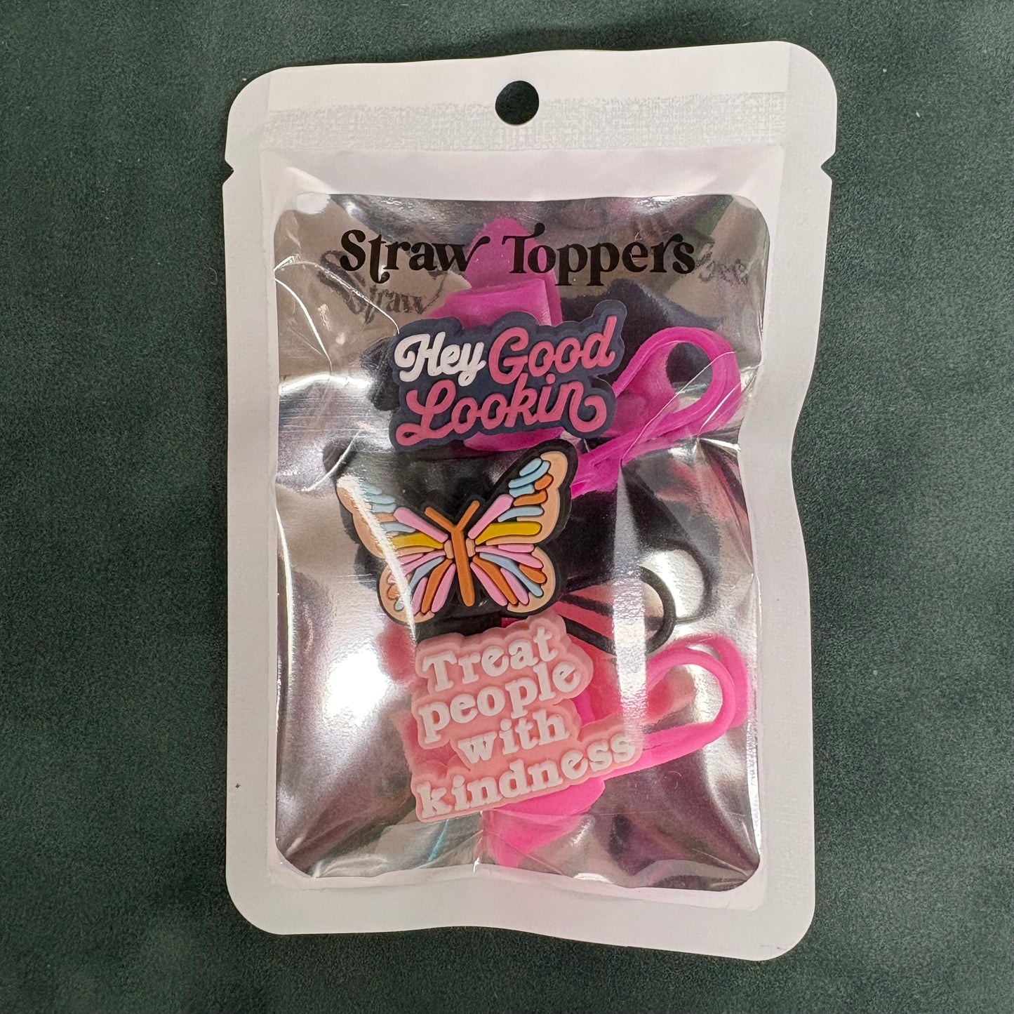 Treat People With Kindness Straw Toppers