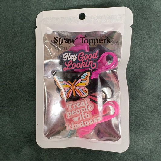 Treat People With Kindness Straw Toppers
