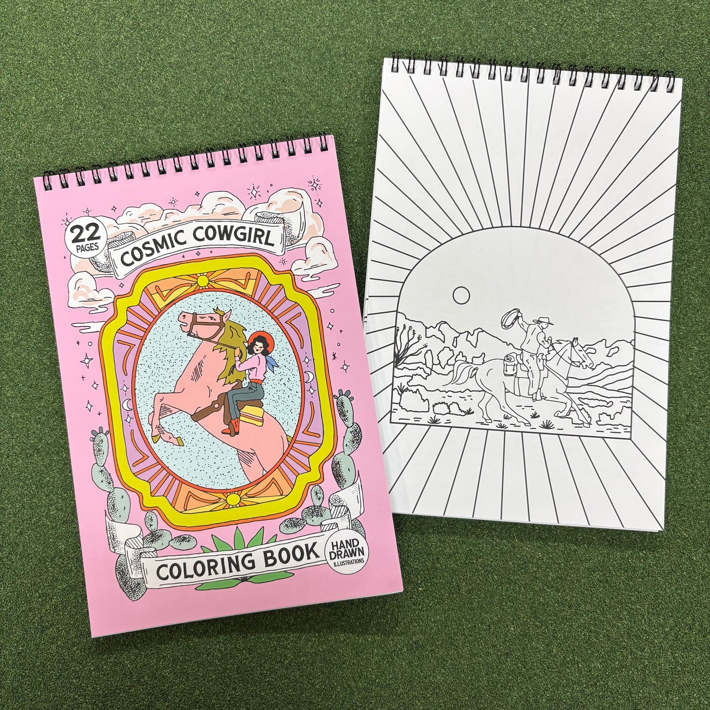 Cosmic Cowgirl Premium Coloring Book - Antiquaria Mercantile