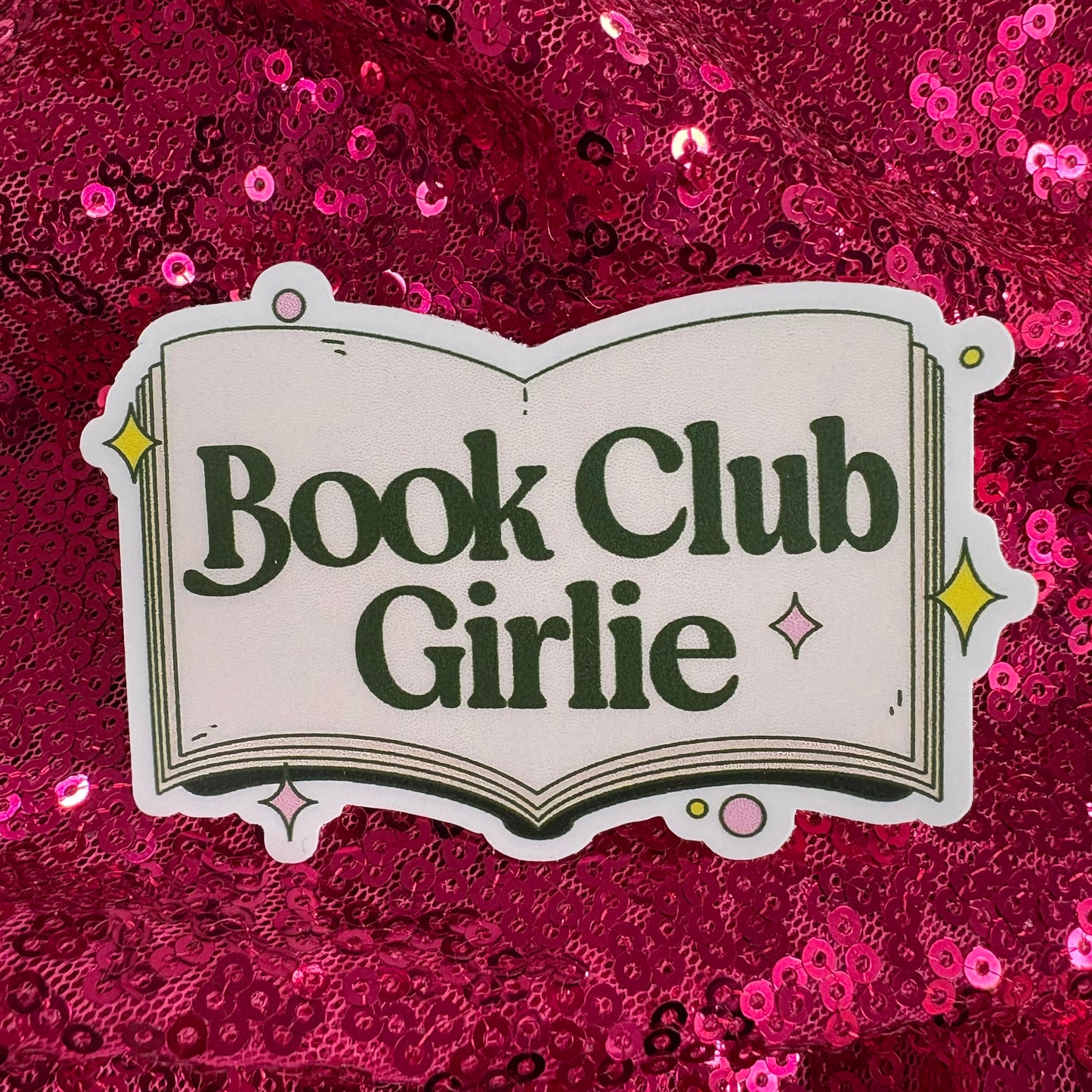 Book Club Girlie Sticker - Big Moods