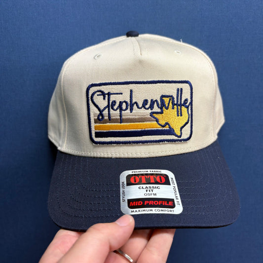 SVille Texas Stripe Cap (Navy Bill) - Lucky Girl TX