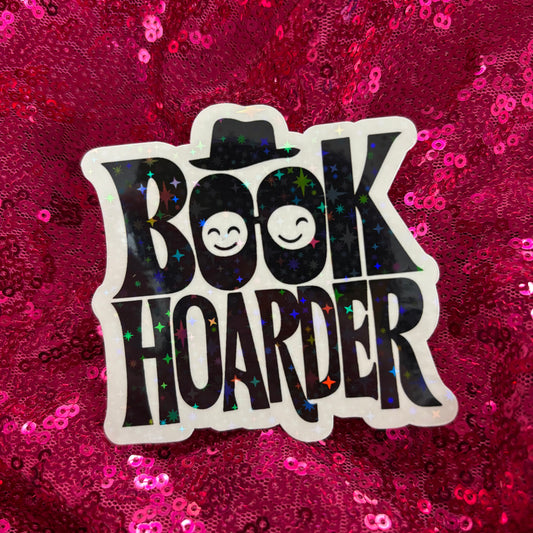 Book Hoarder Sticker - Purely Bookish