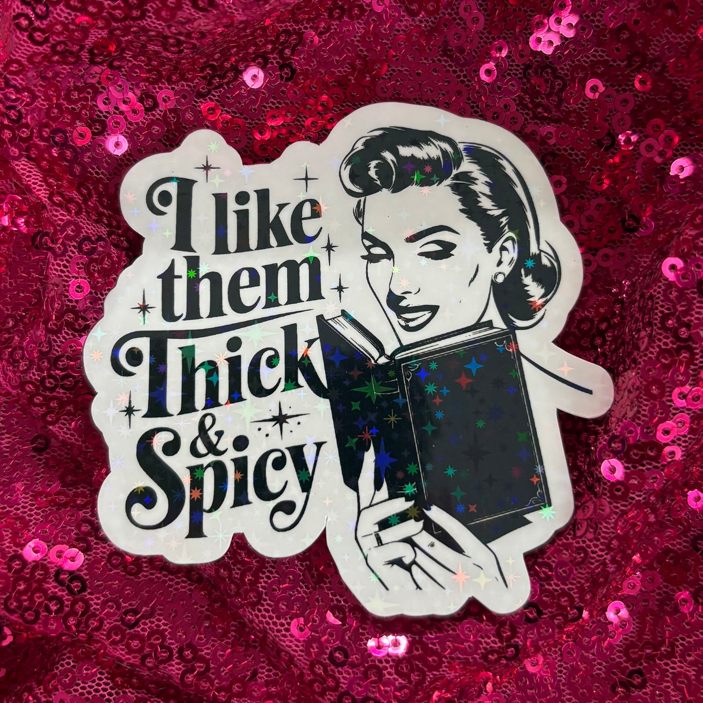 Thick and Spicy Book Sticker - Purely Bookish