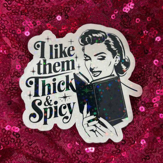 Thick and Spicy Book Sticker - Purely Bookish