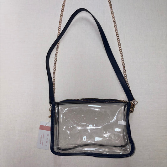 Navy Clear Rectangle Crossbody Bag - Hana