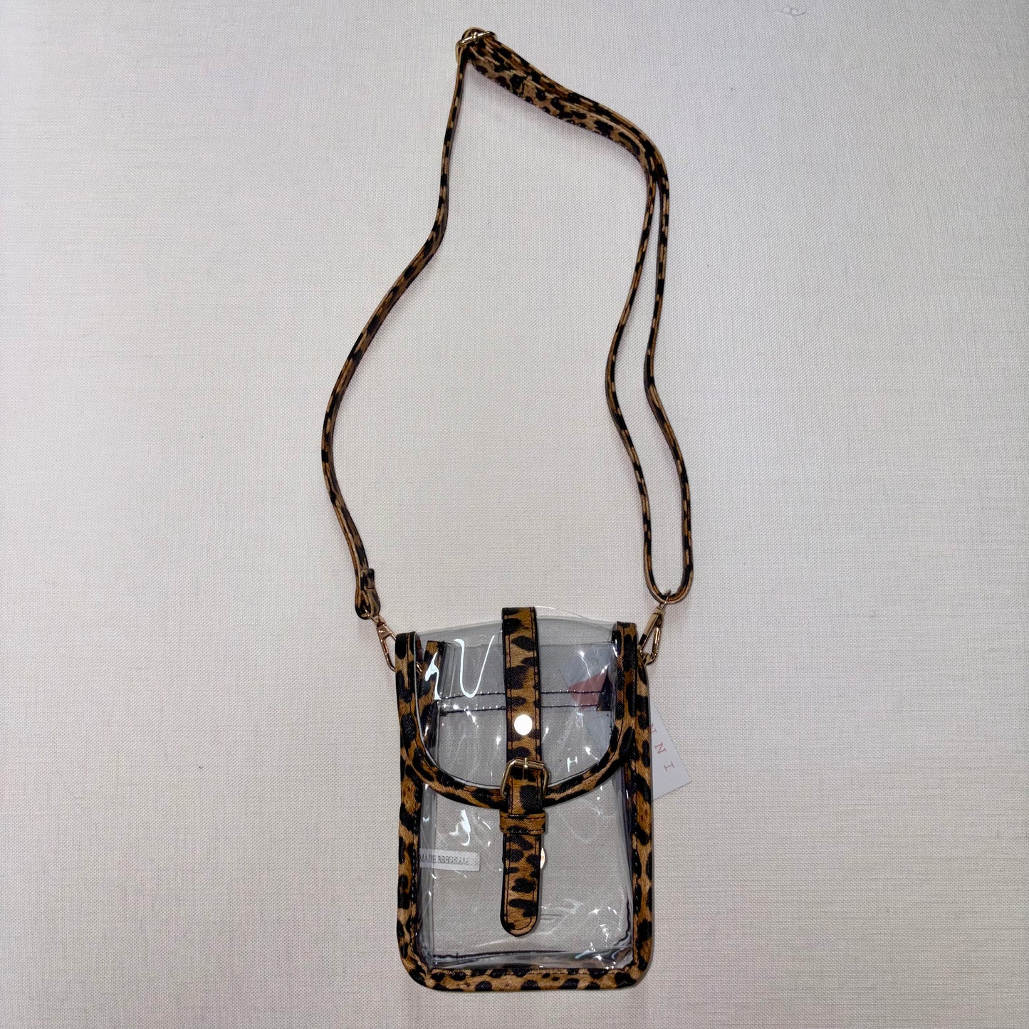 Leopard Clear Crossbody Bag - Hana