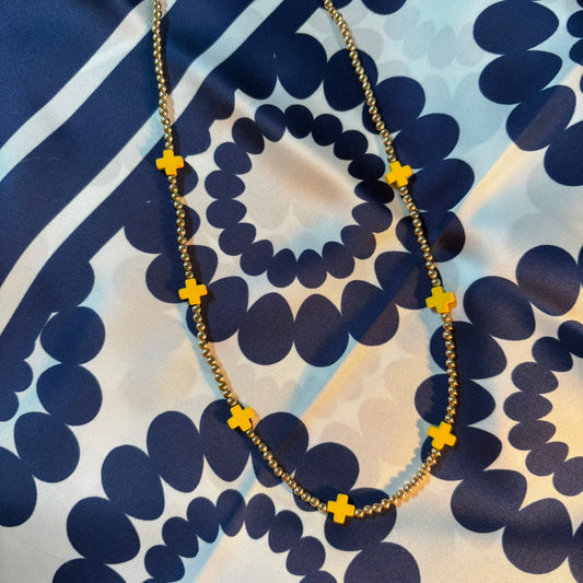 Kathy Necklace With Crosses - Caroline Hill