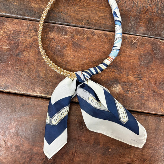 Laya Beaded Scarf Collar Necklace - Caroline Hill
