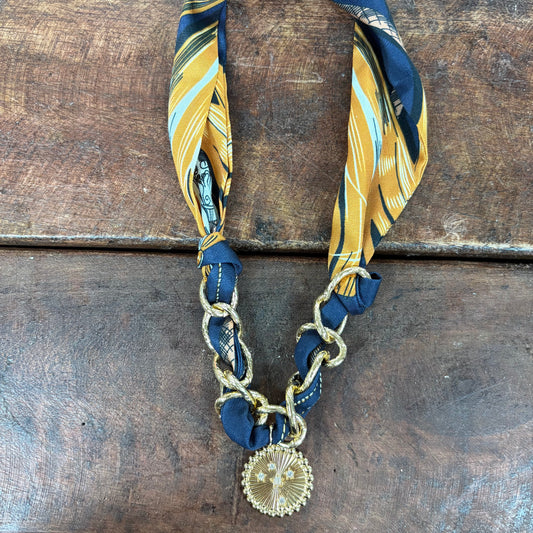Sarah Scarf Charm Necklace - Caroline Hill