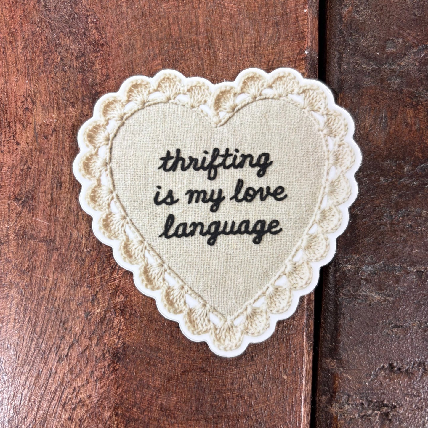 Thrifting Is My Love Language Sticker - Inviting Affairs Paperie