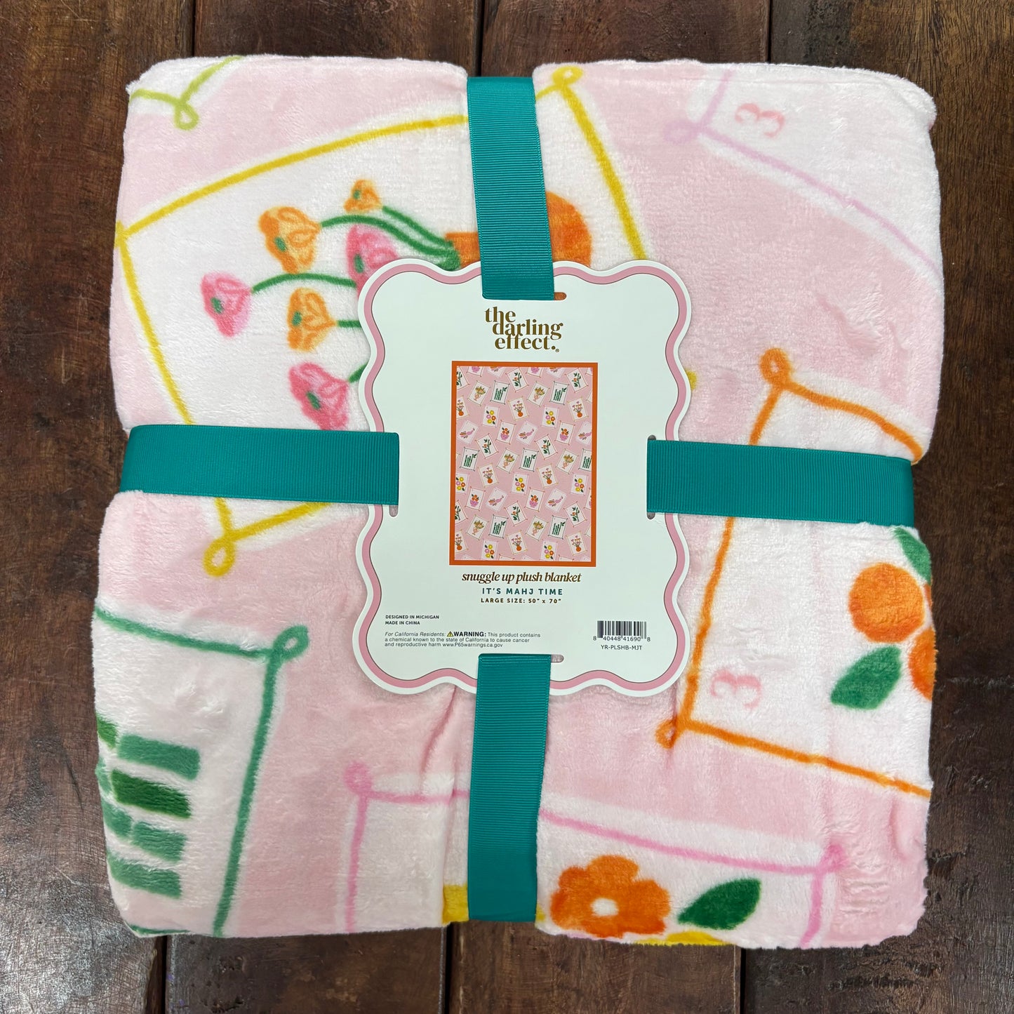It's Mahj Time Snuggle Up Plush Blanket - The Darling Effect
