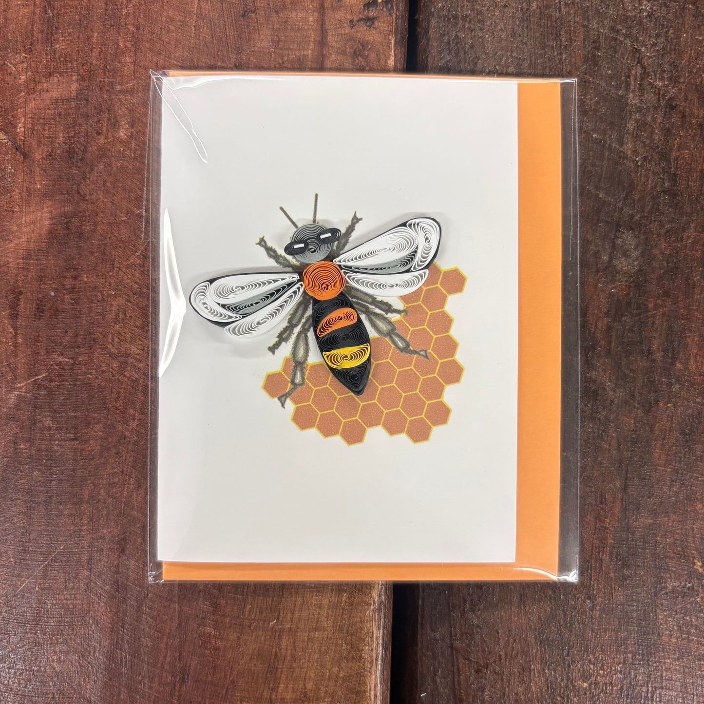 Mini Bee Quilling Card