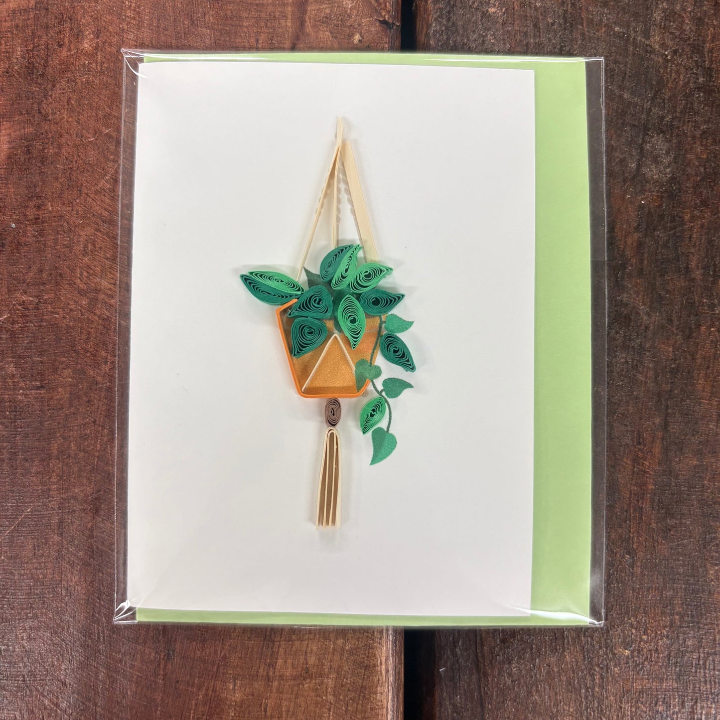 Mini Hanging Plant Quilling Card