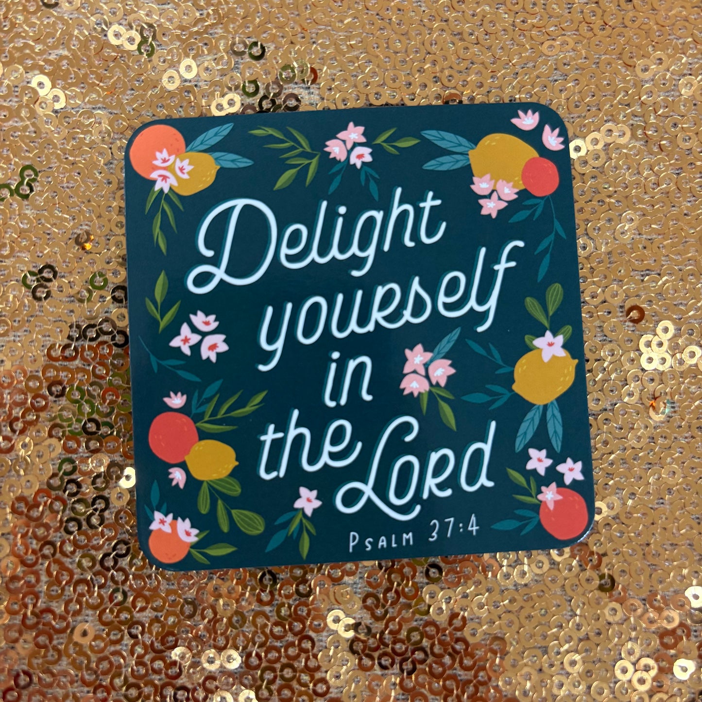 Delight Yourself In The Lord Magnet - Psalm 37:4 - Christian Art Gifts