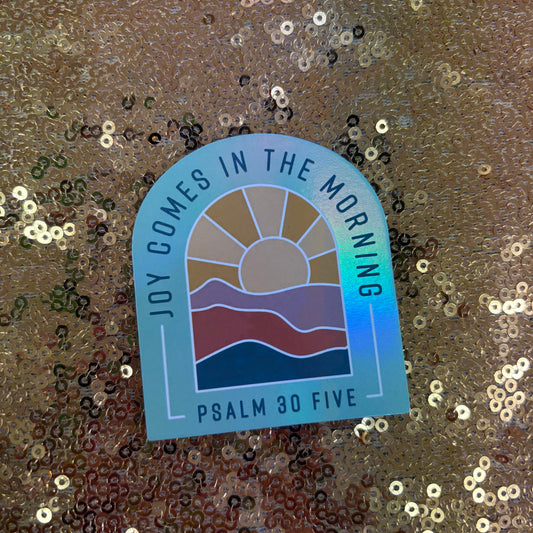 Joy Comes In The Morning Magnet - Psalm 30:5 - Christian Art Gifts