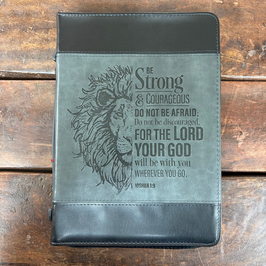 Be Strong and Courageous Bible Cover - CAG