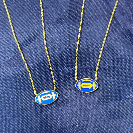Gameday Enamel Football Necklaces - Sensibling Corp.