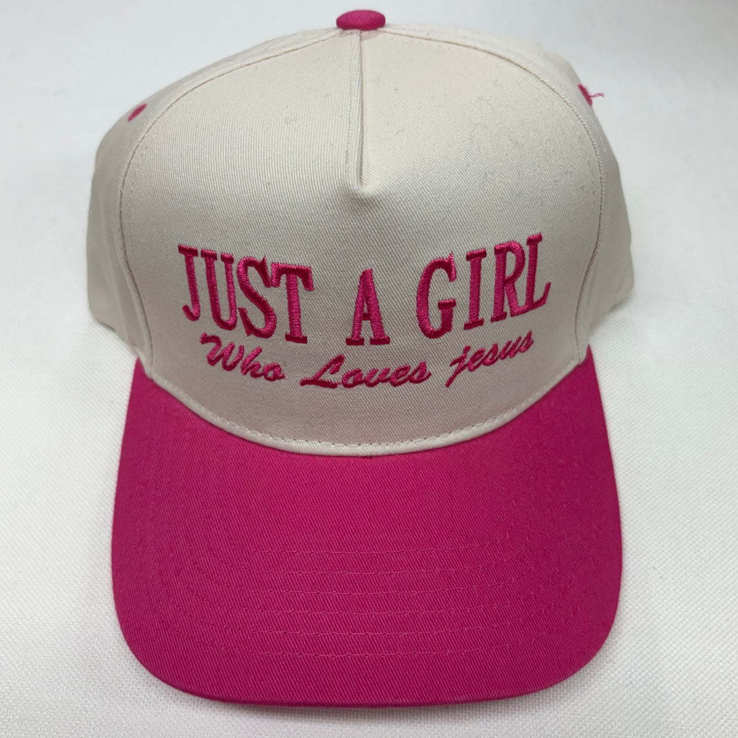 Just A Girl Embroidered Cap - Sensibling Corp.