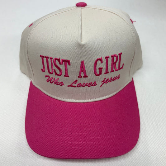 Just A Girl Embroidered Cap - Sensibling Corp.