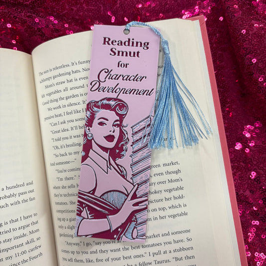 Reading Smut For Character Development Bookmark - Twisted Layers