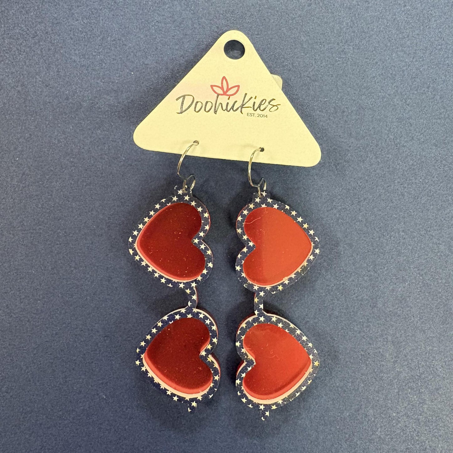 Patriotic Heart Sunnies- Earrings