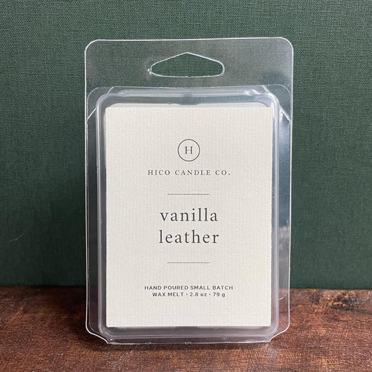 Vanilla Leather Wax Melts - Hico Candle Co.