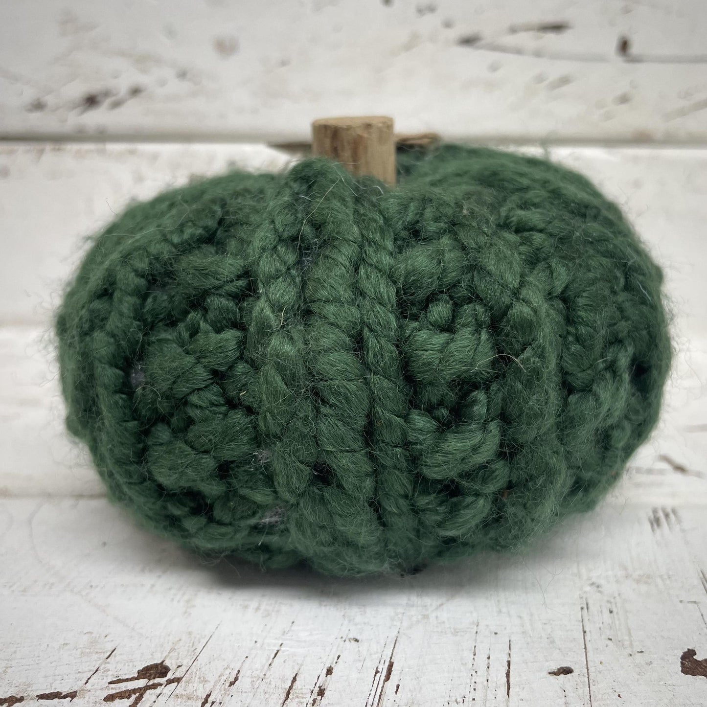 Green Crochet Pumpkin - Mud Pie