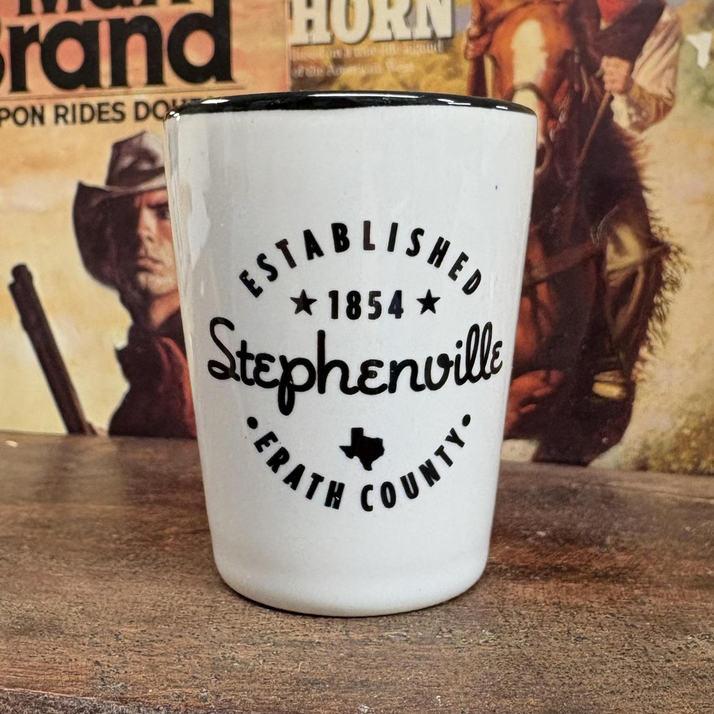 Stephenville Shot Glass