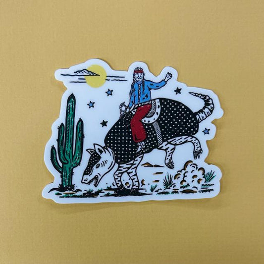 Armadillo Willie- Sticker- Mugsby