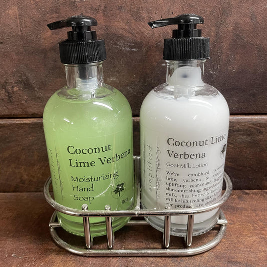 "Coconut Lime Verbena" Soap And Lotion Set -Simplified