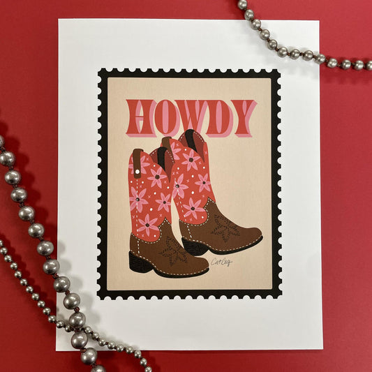 Howdy Stamp Print- Deny Designs