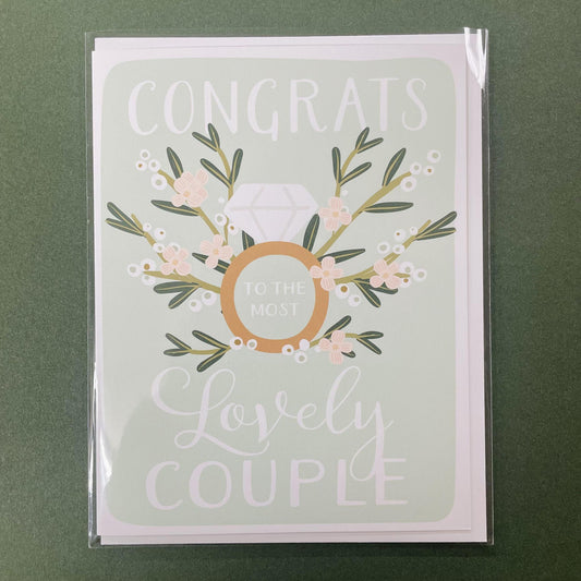 Congrats To The Lovely Couple Card