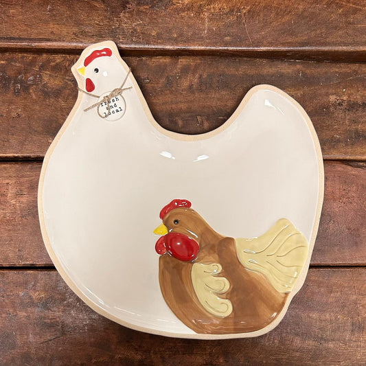 Farm Chicken Platter- Mud Pie