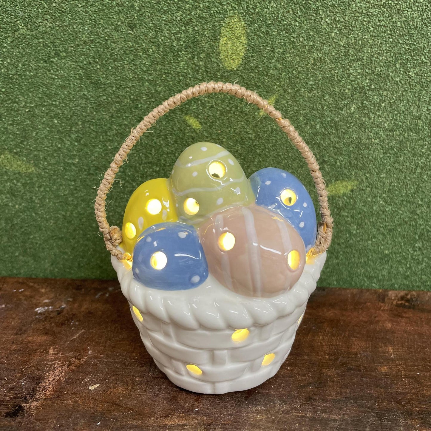 Light Up Easter Basket Sitter - Mud Pie