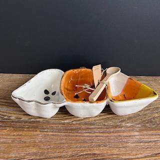 Halloween Stoneware Candy Dish- Mud Pie