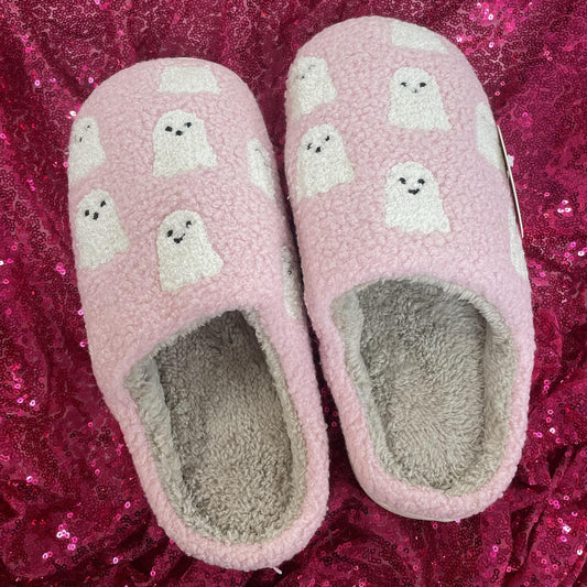 Pink Ghost Slippers
